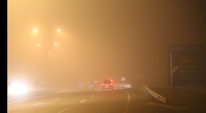 Bursa'da yoğun sis