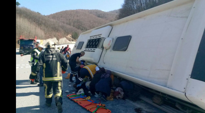 Bursa'da büyük otobüs kazası! 7 ölü var...