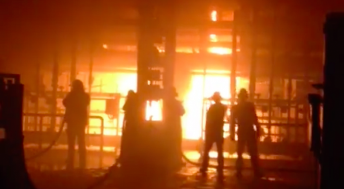 Bursa'da korkutan fabrika yangını
