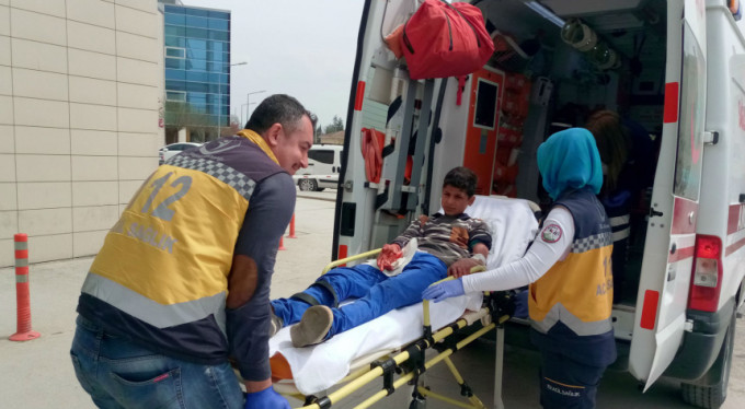 Balık tutarken kanlar içinde kaldı