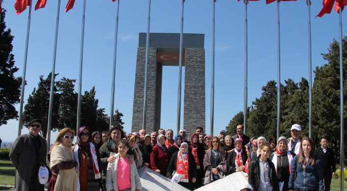 Bursalı şehit aileleri Çanakkale'de