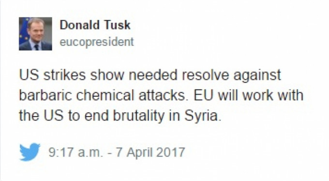 Tusk: AB, Suriye'de ABD ile çalışacak