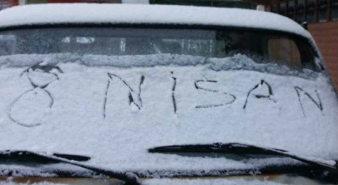 Bursa'ya ilkbaharda kar yağdı!..