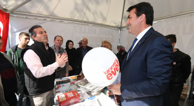 'Evet' çadırına sürpriz ziyaret