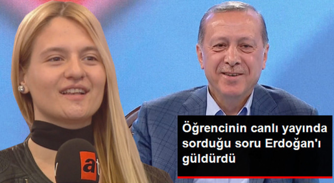 Cumhurbaşkanı'nı güldüren soru