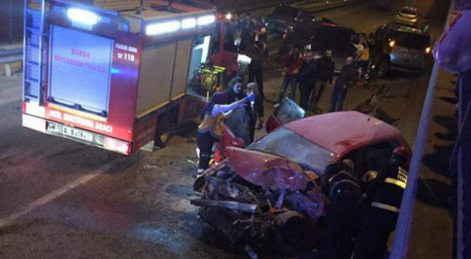 Bursa'da feci kaza