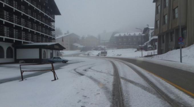 Bursa'ya nisan ayında kar sürprizi