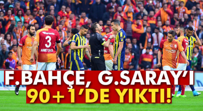 Fenerbahçe, Galatasaray'ı 90+1'de geçti