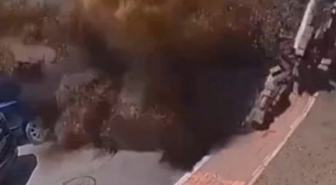 Akıl almaz patlama saniye saniye görüntülendi