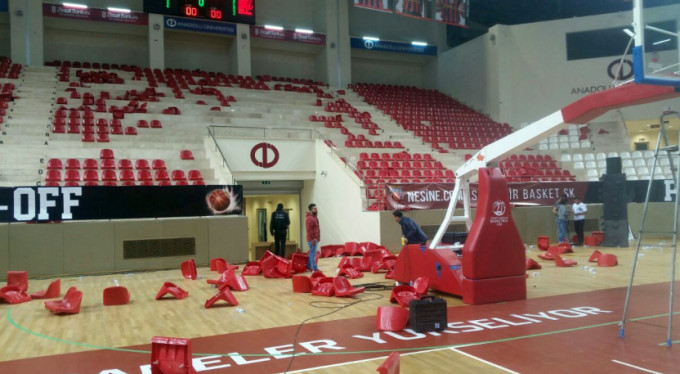 Bursaspor maçında gerginlik