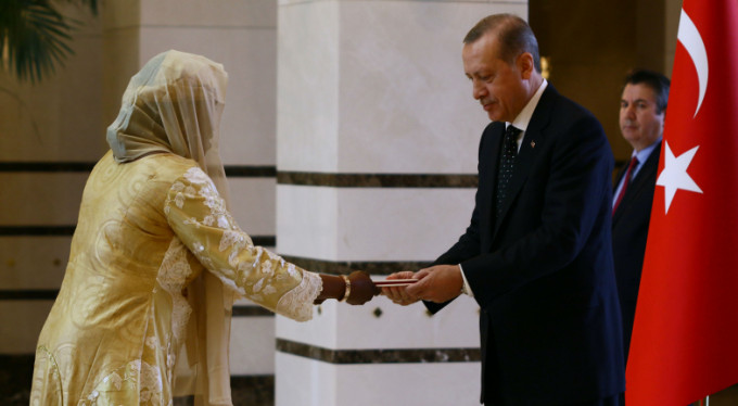 Erdoğan, Nijer Büyükelçisi'i kabul etti