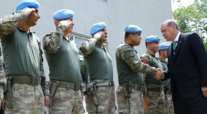 Cumhurbaşkanı Erdoğan'dan askeri tabura ziyaret