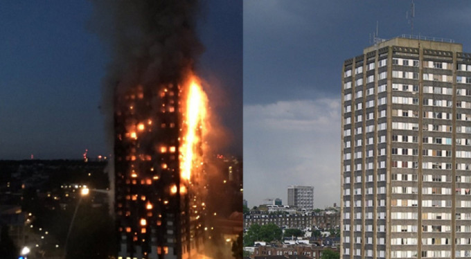 İngiltere'de büyük yangın! 24 katlı apartman...