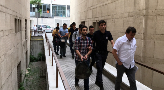 Bursa'daki infaz koruma memurları...