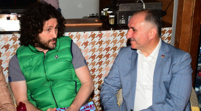 Eski ünlü futbolcu Bursa'da ağırlandı