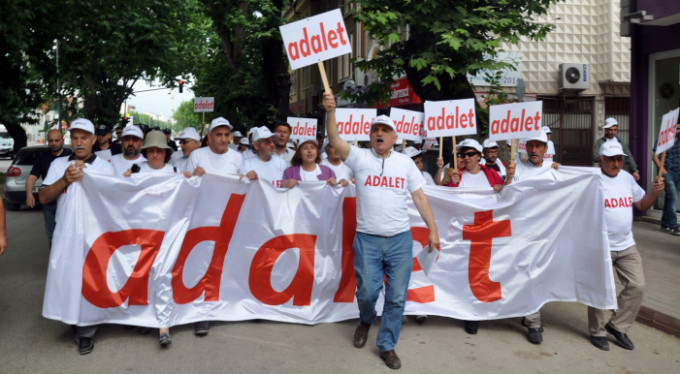 Adalet yürüyüşüne Bursa'dan destek