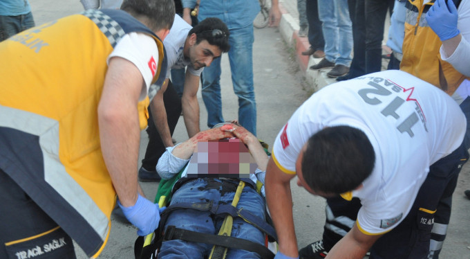 Bursa'da korkunç kaza! Göğsüne saplandı