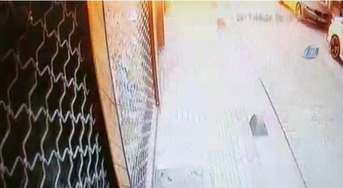 İş yerinin patlama anı kameralarda