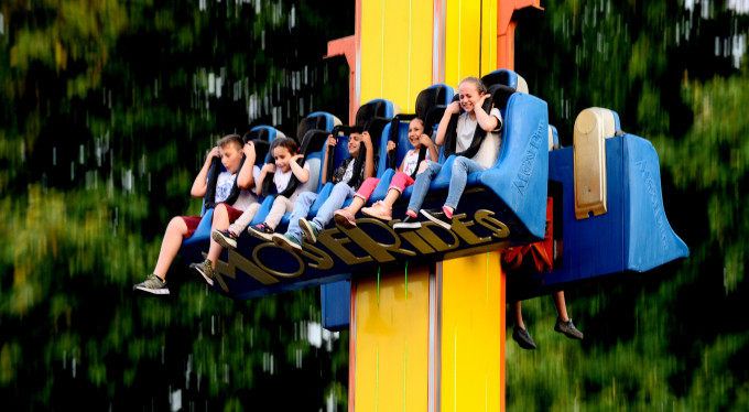 Bursa'da bayramda çocuklar oraya akın etti