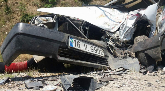 Bursa'da hatalı sollama dehşeti