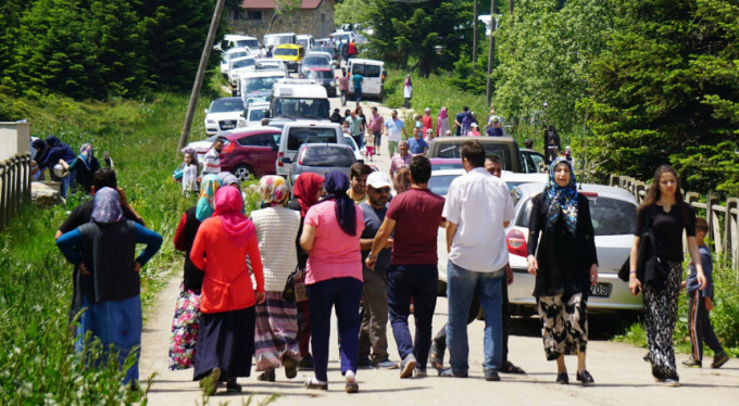 Bursa'da herkes oraya akın etti