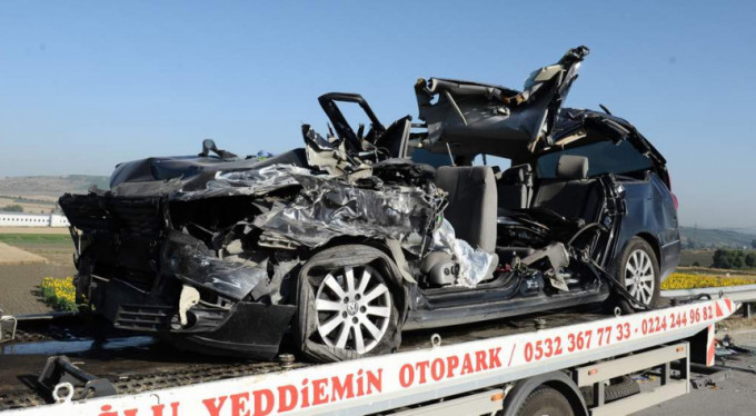 Otobanda kaza dehşeti