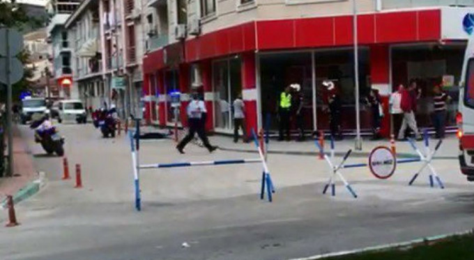 Gemlik Adliyesi'ndeki dehşet kamerada