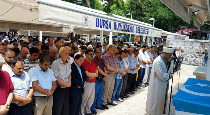 Türkmenler için Bursa'da gıyab&icirc; cenaze namazı