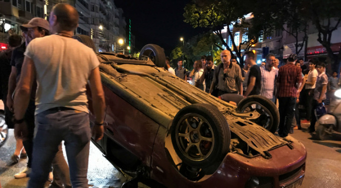 Bursa'da feci kaza! Takla atarak...