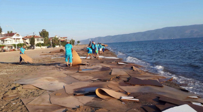 Bursa sahillerini kirletmişti! Bekletiliyor...