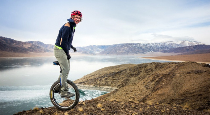 Tek tekerle 3500 km kilometre yol katetti