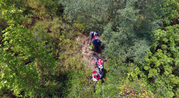 Bursa'da drone ve köpekli operasyon
