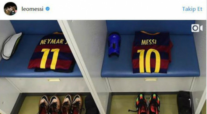 Messi, Neymar'a böyle veda etti