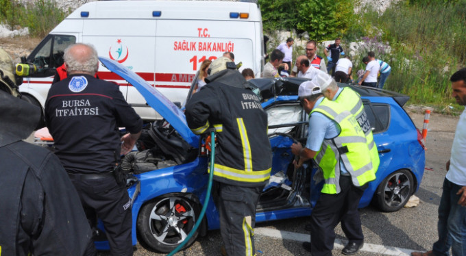 Bursa'da dehşet anları! 1 ölü 8 yaralı