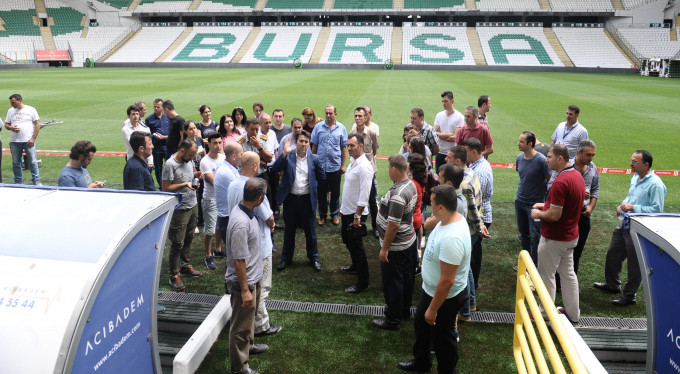Bursaspor için güvelik görevlileri eğitiliyor