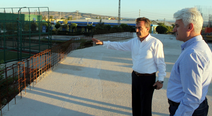 Hüseyin Şahin'den hastane inşaatına denetim