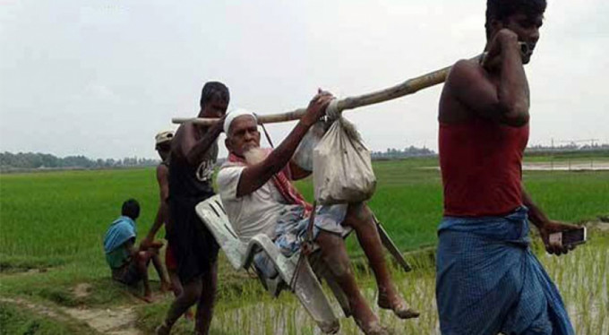 110 yaşında mülteci oldu