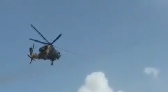 Helikopterli terör operasyonu kamerada