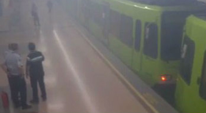 Bursa metrosunda panik anları