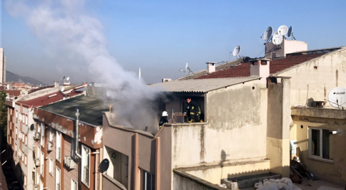 Bursa'da korkutan yangın!