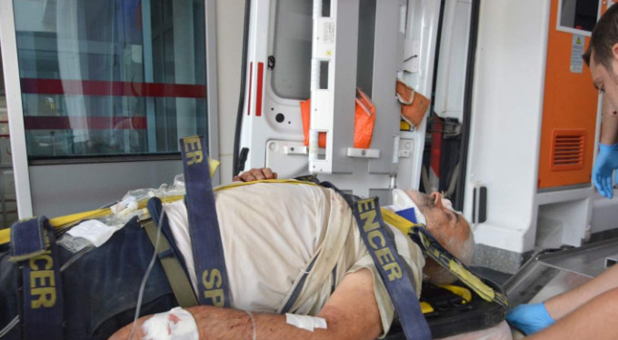 Bursa'da panik anları! Başına dal saplandı...