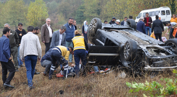 Bursa'da yağış kaza getirdi! Yaralılar var