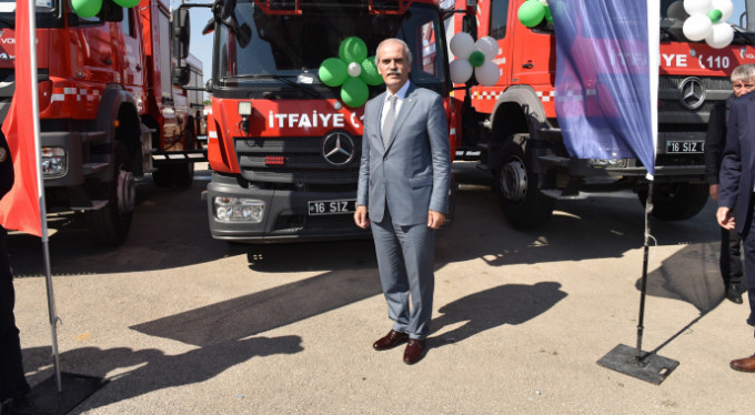 Bursa itfaiyesine büyük destek