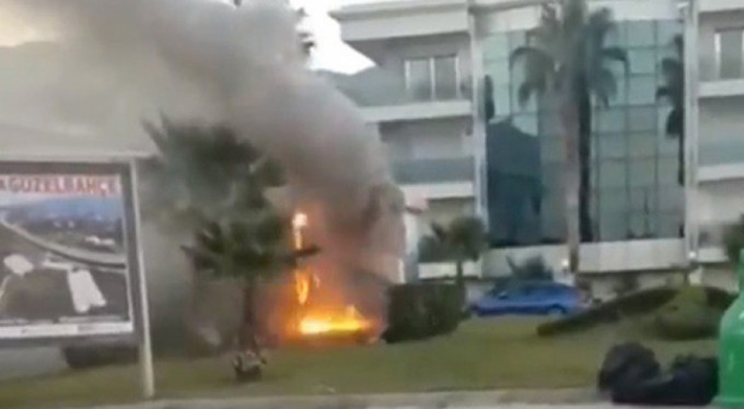 Trafodaki patlamalar kamerada