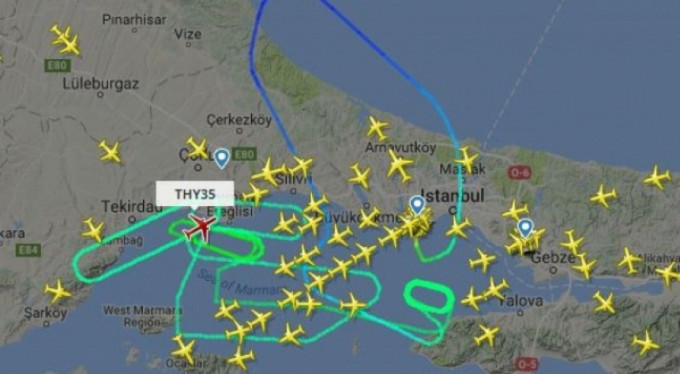 THY uçağında panik!