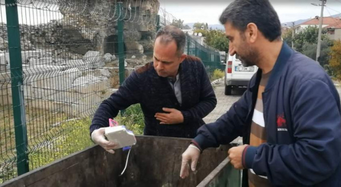 Bursa'da çöpten gelen ses polisi alarma geçirdi