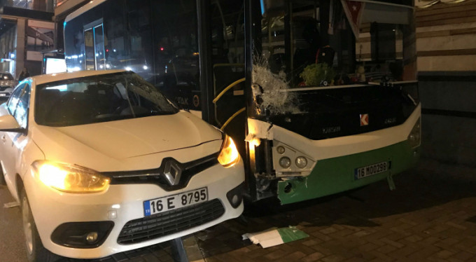 Bursa'da gece yarısı panik anları!