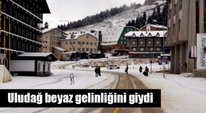 Bursa'da Uludağ beyaz gelinliğini giydi!