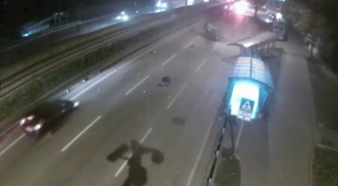 Bursa'da facia teğet geçti!