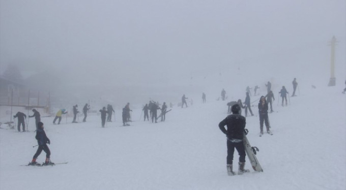 Uludağ karla kaplandı!